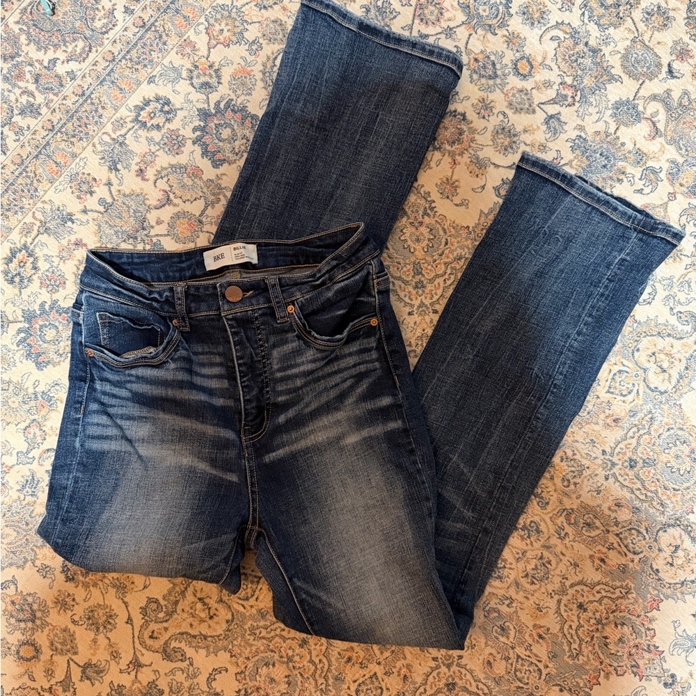 BKE Bootcut Billie Jeans in Dark Blue Wash